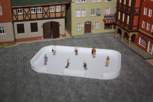 Eislaufbahn spur - spur, (